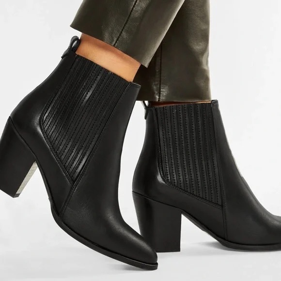 Clarks Shoes - West Lo Clarks Black Leather Ankle Booties